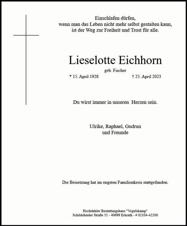 Lieselotte Eichhorn