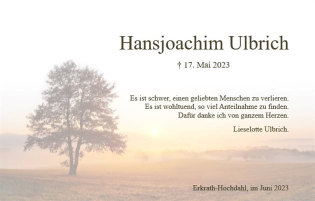 Hansjoachim Ulbrich