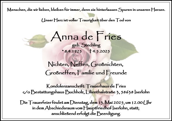 Anna de Fries