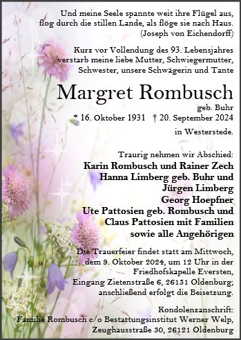 Margret Rombusch