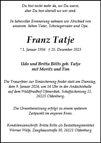Franz Tatje
