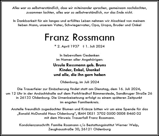 Franz Rossmann