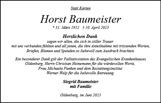 Horst Baumeister