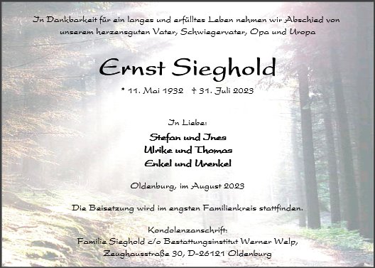 Ernst Sieghold