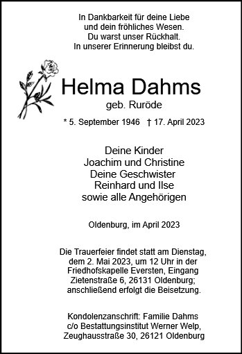 Helma Dahms