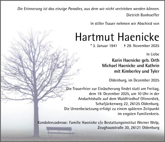 Hartmut Haenicke