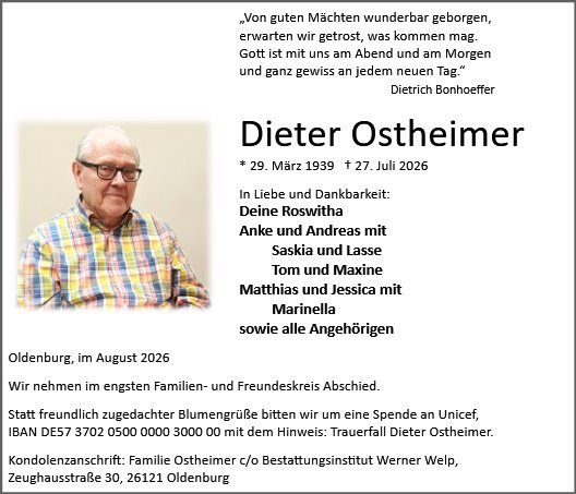 Dieter Ostheimer