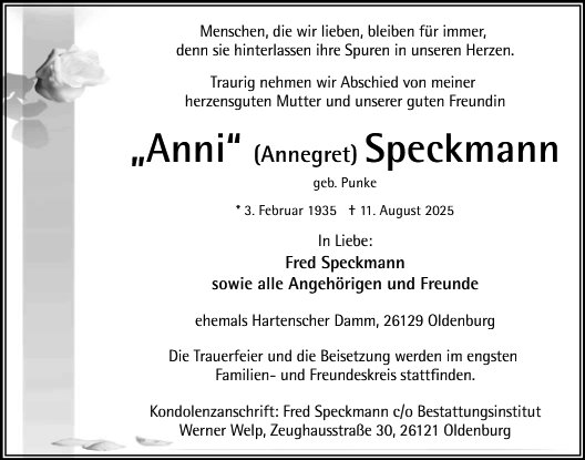 Annegrete „Anni“ Speckmann