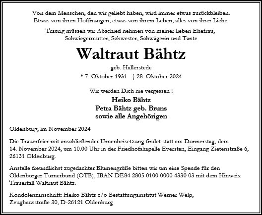 Waltraut Bähtz