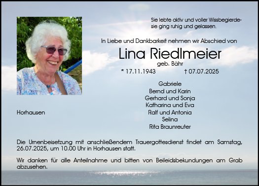Lina Riedlmeier