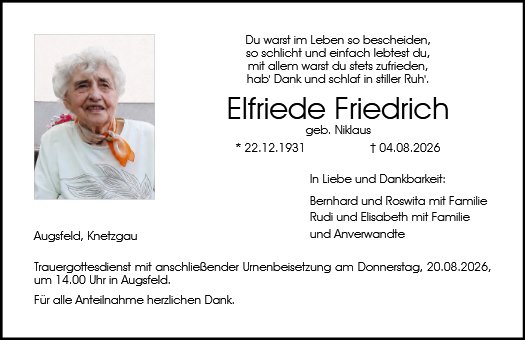 Elfriede Friedrich