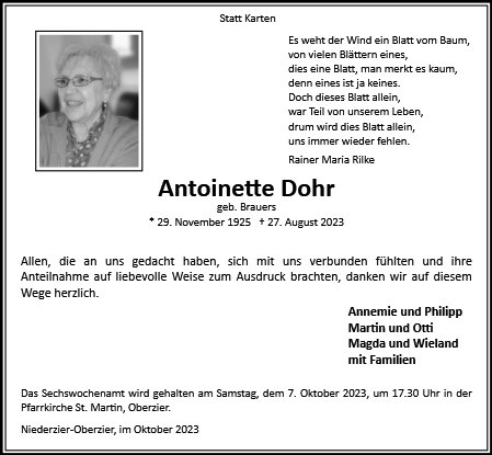 Antoinette Dohr
