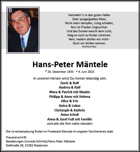 Hans-Peter Mäntele
