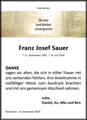 Franz Josef Sauer