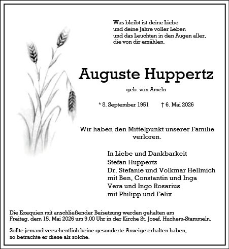 Auguste Huppertz