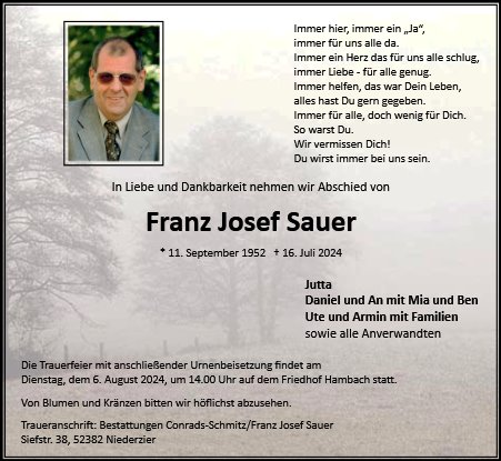 Franz Josef Sauer