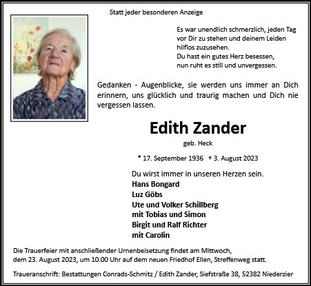 Edith Zander