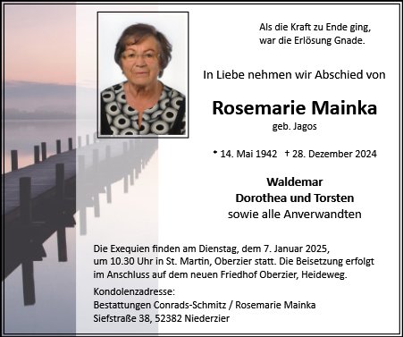 Rosemarie Mainka