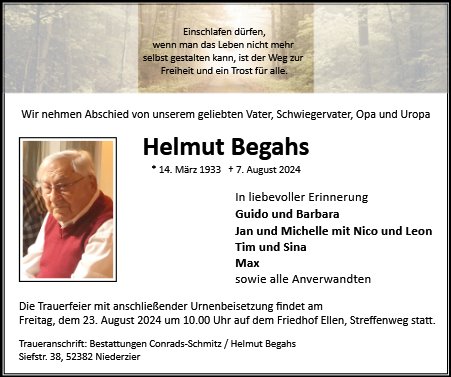 Helmut Begahs