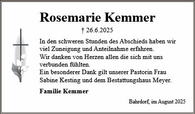 Rosemarie Kemmer