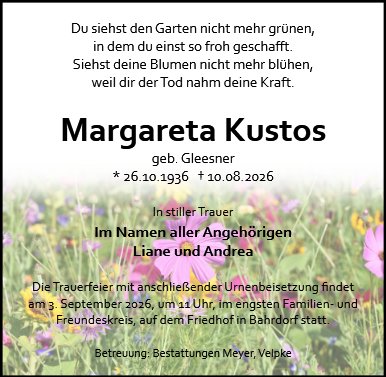 Margareta Kustos