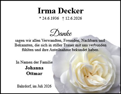Irma Decker