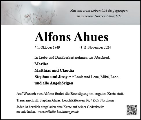 Alfons Ahues