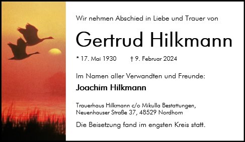 Gertrud Hilkmann