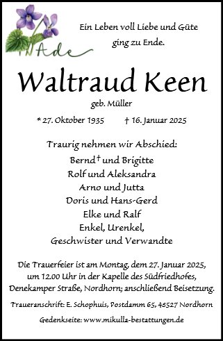 Waltraud Keen