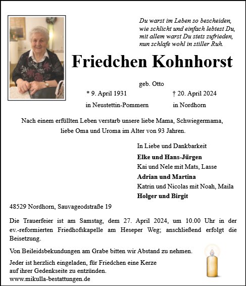 Friedchen Kohnhorst