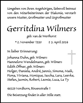 Gerritdina Wilmers