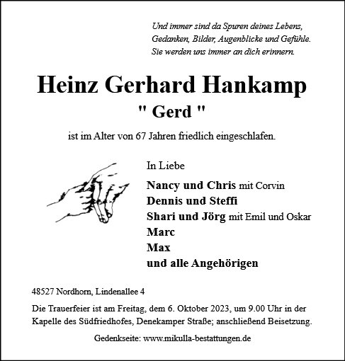 Heinz Gerhard Hankamp