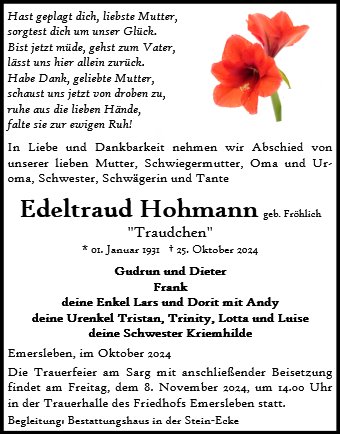 Edeltraut Hohmann