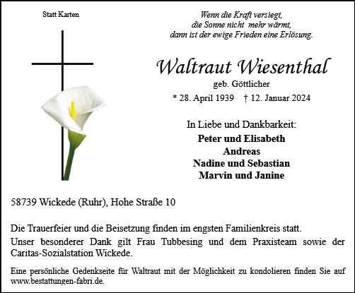 Waltraut Wiesenthal
