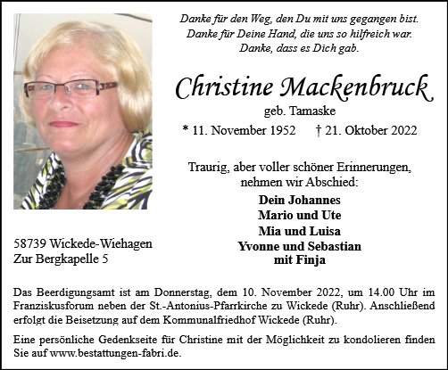 Christine Mackenbruck
