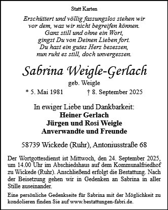 Sabrina Weigle-Gerlach