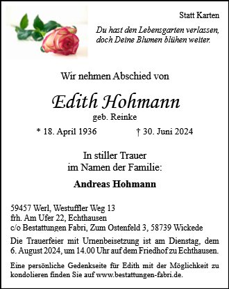 Edith Hohmann