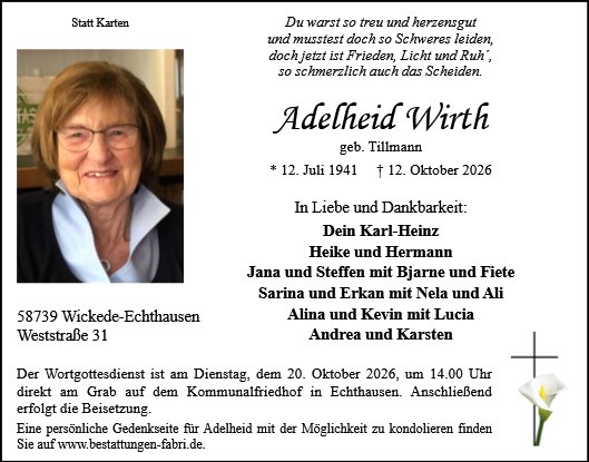 Adelheid Maria Wirth