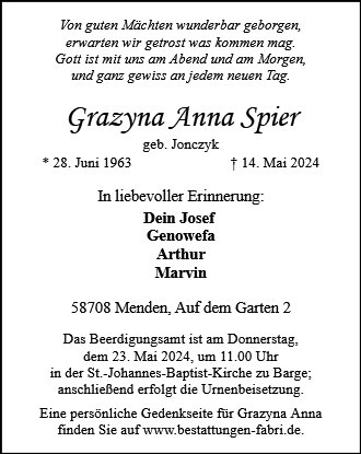 Grazyna Anna Spier