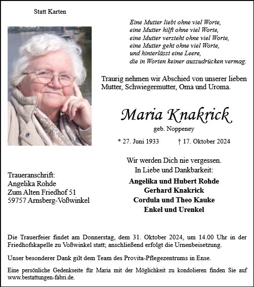 Maria Knakrick