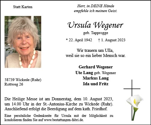 Ursula Wegener