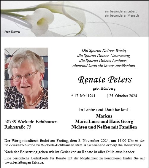 Renate Peters