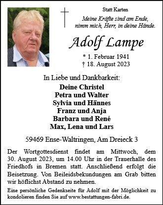 Adolf Lampe