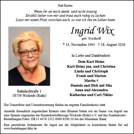 Ingrid Wix