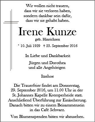 Irene Kunze