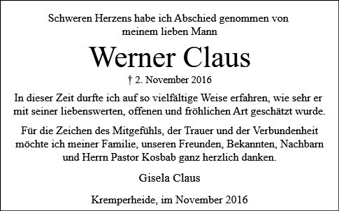 Werner Claus