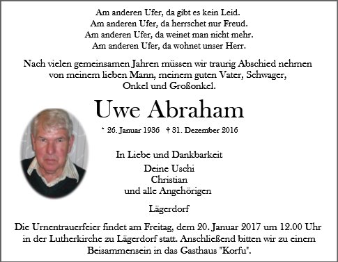 Uwe Abraham