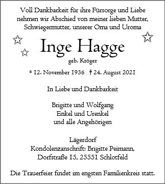 Inge Hagge