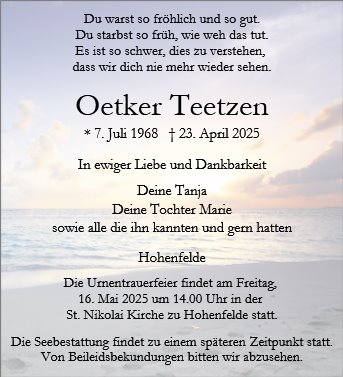 Oetker Teetzen