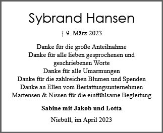 Sybrand Hansen